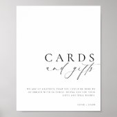 エリズメアのミニマリストカードとギフトのサイン ポスター (正面)