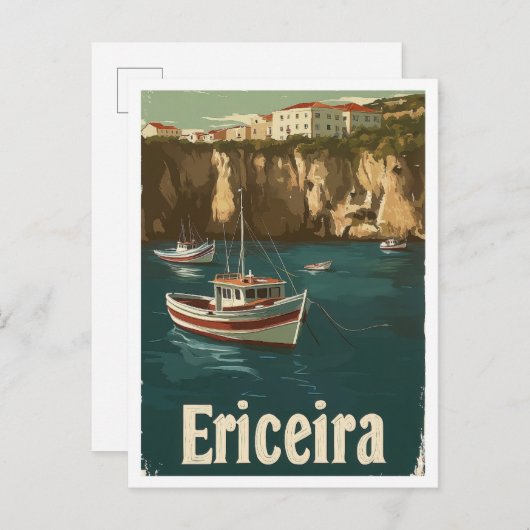 エリセイラポルトガルアートヴィンテージトラベルイラストレーション ポストカード (正面/裏面)