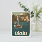 エリセイラポルトガルアートヴィンテージトラベルイラストレーション ポストカード (スタンド正面)