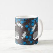 エリソン，フルーアドヴィ，ブルー，マンダラ，禅，チャクラ コーヒーマグカップ (正面右)