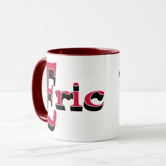 エリックの意味および名前の起源のマグ マグカップ (正面左)