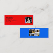 エリックのginsburgによる犬 スキニー名刺 (正面/裏面)