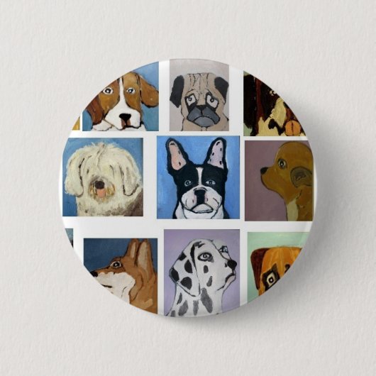 エリックのginsburgによる犬 缶バッジ (正面)
