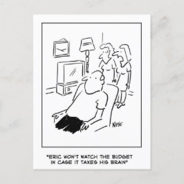 エリックはテレビで予算を見ない ポストカード