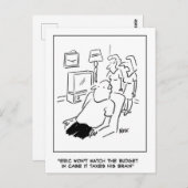 エリックはテレビで予算を見ない ポストカード (正面/裏面)