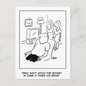 エリックはテレビで予算を見ない ポストカード (正面)