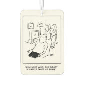 エリックは彼の脳に税金を払う場合に予算を見ない カーエアーフレッシュナー (裏面)