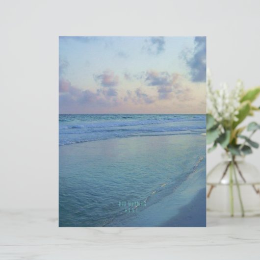 エリック湾ビーチ両面空白の紙 (スタンド正面)