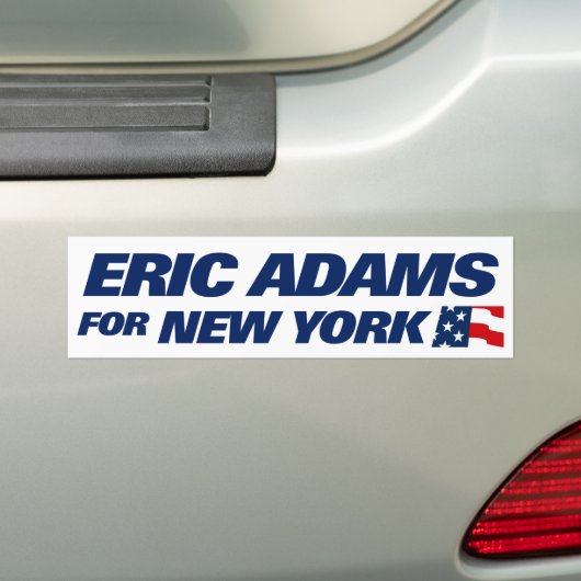 エリック・アダムス NYC市長 2025 バンパーステッカー (車上)