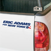エリック・アダムス NYC市長 2025 バンパーステッカー (トラック上)