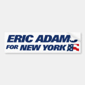 エリック・アダムス NYC市長 2025 バンパーステッカー (正面)