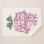 エリック・カレ |アルファベットバタフライパターン シェルパブランケット (正面(横))