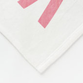 エリック・カレ |アルファベットバタフライパターン フリースブランケット (角)