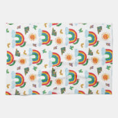 エリック・カレ | キャタピラからレインボーバタフライ キッチンタオル (横)