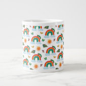 エリック・カレ | キャタピラからレインボーバタフライ ジャンボコーヒーマグカップ (正面)