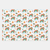 エリック・カレ | キャタピラからレインボーバタフライ ラッピングペーパーシート (正面2)