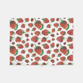 エリック・カレ |キャタピラーとストロベリーパターン フリースブランケット (正面(横))