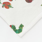 エリック・カレ |キャタピラーとフルーツパターン フリースブランケット (角)