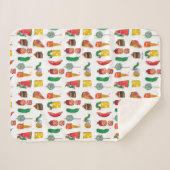 エリック・カレ |キャタピラーとフードパターン シェルパブランケット (正面(横))