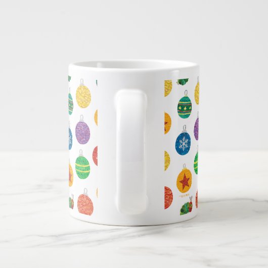 エリック・カレ |キャタピラークリスマスパターン ジャンボコーヒーマグカップ (裏面)