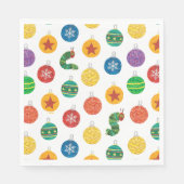 エリック・カレ |キャタピラークリスマスパターン スタンダードランチョンナプキン (正面)