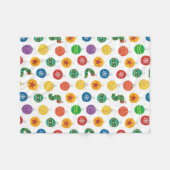 エリック・カレ |キャタピラークリスマスパターン フリースブランケット (正面(横))