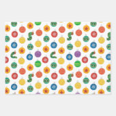 エリック・カレ |キャタピラークリスマスパターン ラッピングペーパーシート (正面)