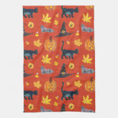 エリック・カレ |キャタピラーハロウィーンパターン キッチンタオル (縦)