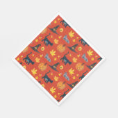 エリック・カレ |キャタピラーハロウィーンパターン スタンダードランチョンナプキン (角)