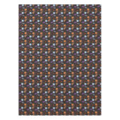 エリック・カレ |キャタピラーブラックハロウィーンパターン テーブルクロス (正面)