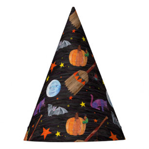エリック・カレ キャタピラーブラックハロウィーンパターン パーティーハット