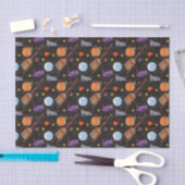 エリック・カレ |キャタピラーブラックハロウィーンパターン 薄葉紙 (クラフト)