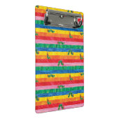 エリック・カレ |キャタピラーレインボーストライプパターン ミニクリップボード (アングル)