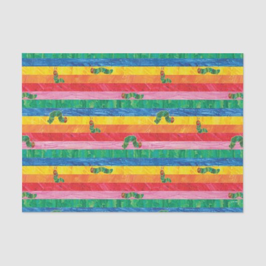 エリック・カレ |キャタピラーレインボーストライプパターン 薄葉紙 (正面)