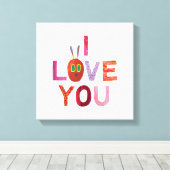 エリック・カレ |キャタピラー愛する キャンバスプリント (インサイチュ (ウッドフロア))