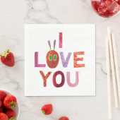 エリック・カレ |キャタピラー愛する スタンダードランチョンナプキン (インサイチュ)