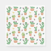 エリック・カレ | キャタピラ、サボテン、バタフライ スタンダードランチョンナプキン (正面)