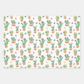 エリック・カレ | キャタピラ、サボテン、バタフライ ラッピングペーパーシート (正面)