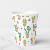 エリック・カレ | キャタピラ、サボテン、バタフライ 紙コップ (裏面)