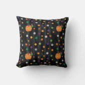 エリック・カレ |ハロウィーン水玉模様パターン クッション (正面)