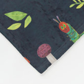 エリック・カレ | バグとキノコのパターン フリースブランケット (角)