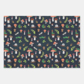 エリック・カレ | バグとキノコのパターン ラッピングペーパーシート (正面3)