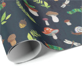 エリック・カレ | バグとキノコのパターン ラッピングペーパー (ロールコーナー)