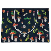 エリック・カレ | バグとキノコのパターン ラージペーパーバッグ (正面)