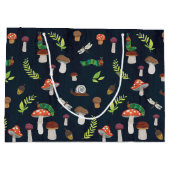 エリック・カレ | バグとキノコのパターン ラージペーパーバッグ (裏面)