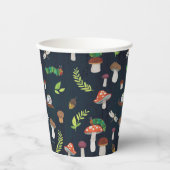 エリック・カレ | バグとキノコのパターン 紙コップ (正面)