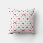エリック・カレ |バレンタインハート水玉模様パターン クッション (裏面)