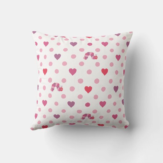 エリック・カレ |バレンタインハート水玉模様パターン クッション (裏面)