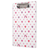 エリック・カレ |バレンタインハート水玉模様パターン クリップボード (左)