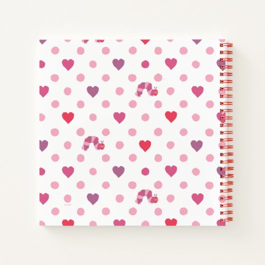 エリック・カレ |バレンタインハート水玉模様パターン ノートブック (裏面)